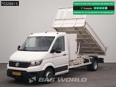 Volkswagen Crafter 177pk Kipper met Kist Dubbellucht 3,5t Trekhaak Airco Cruise Euro6 Tipper Benne Kieper Airc vendida por BAS World B.V.