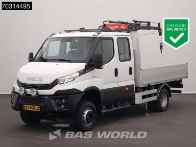 Iveco Daily 70C18 3.0L Automaat Kraanwagen Fassi Micro M20.A13 3,5t Trekhaak Dubbellucht Navi Airco Cruis vendida por BAS World B.V.