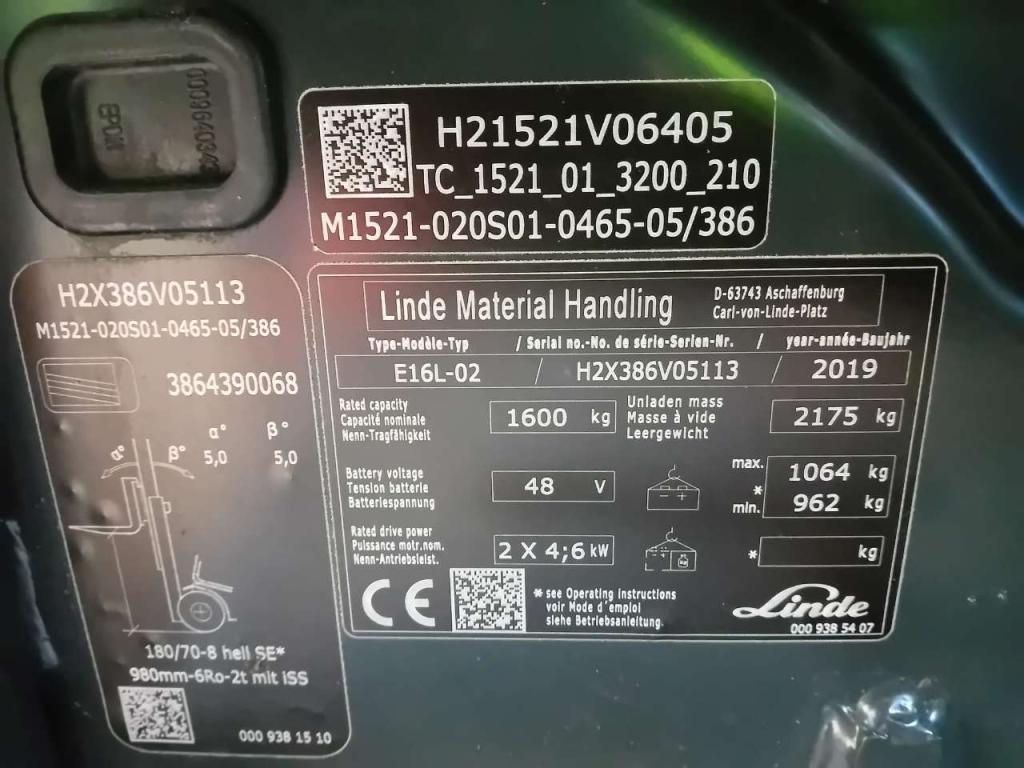 Linde E16L-02 Foto 6