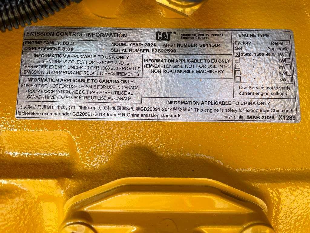 Caterpillar DE50E0 - 50 kVA Generator - DPX-18006 Foto 15