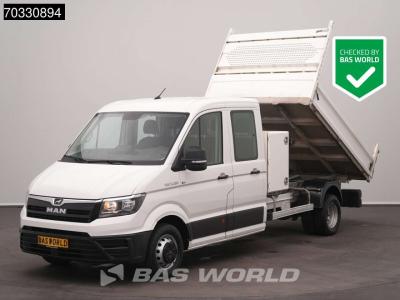 Man TGE 5.120 Dubbel Cabine Kipper met Kist Dubbellucht 3,5t Trekhaak Airco Cruise Camera Euro6 Tipper vendida por BAS World B.V.