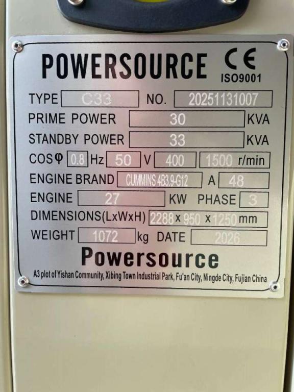 Cummins 4B3.9-G12 - 33 kVA Generator - DPX-19830.1 Foto 6