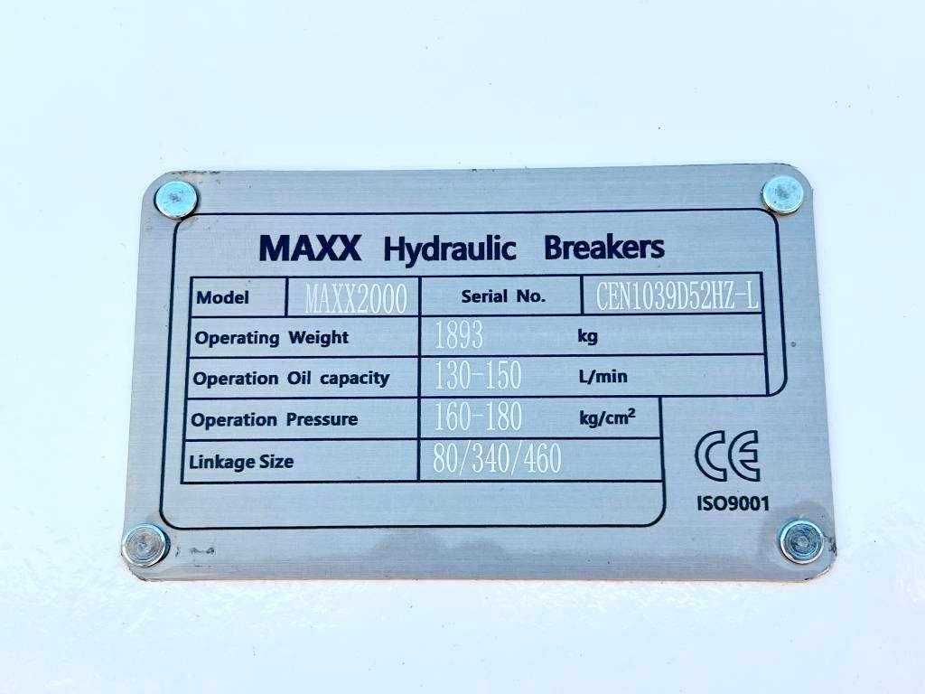 Maxx 2000 hammer / 18-26 ton /hydraulic breaker / Martillo hidráulico Foto 9