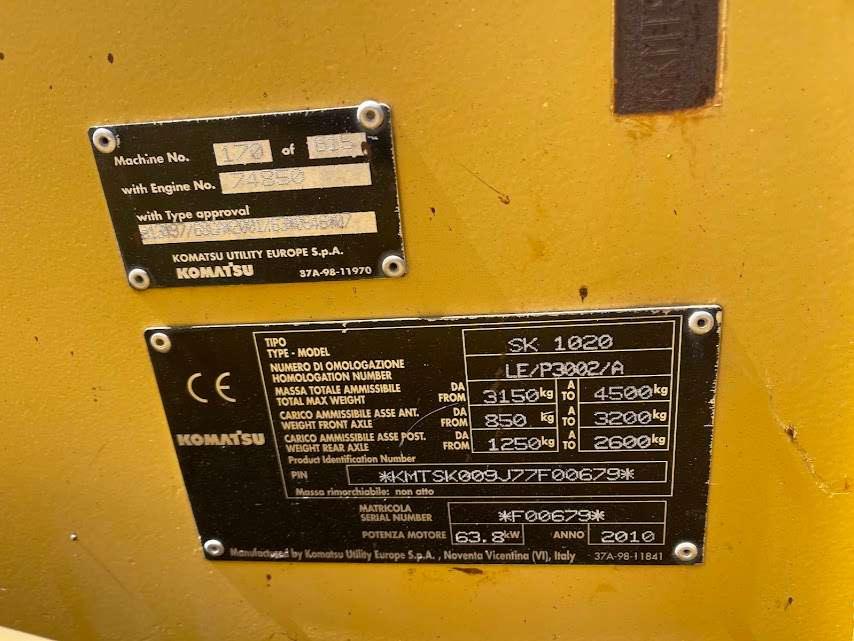 Komatsu SK1020 Foto 2