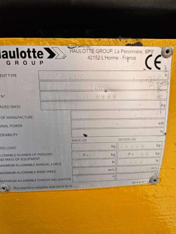 Haulotte Compact 10 N Foto 5