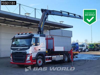 Volvo FM 410 FM 6X2 Palfinger PK 26002-EH E Kran Crane Lift +steering axle Automatic Euro 6 vendida por BAS World B.V.
