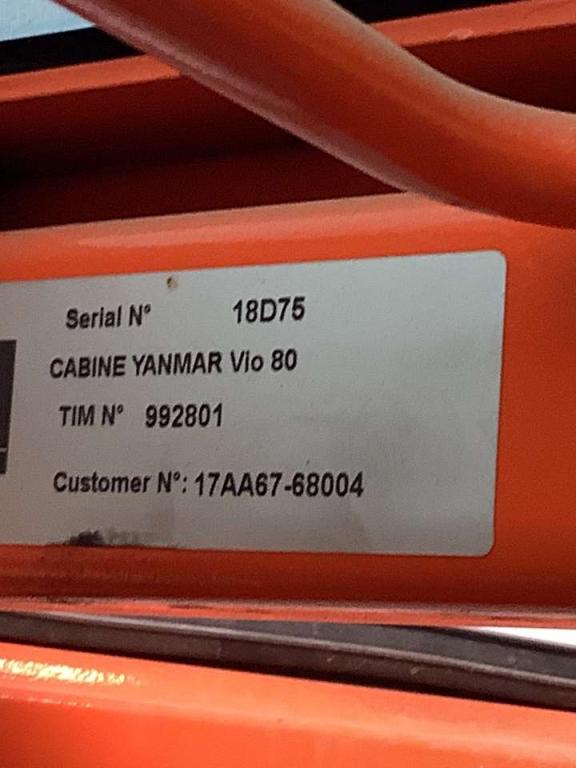 Cabina para Yanmar VIO 80 Foto 5