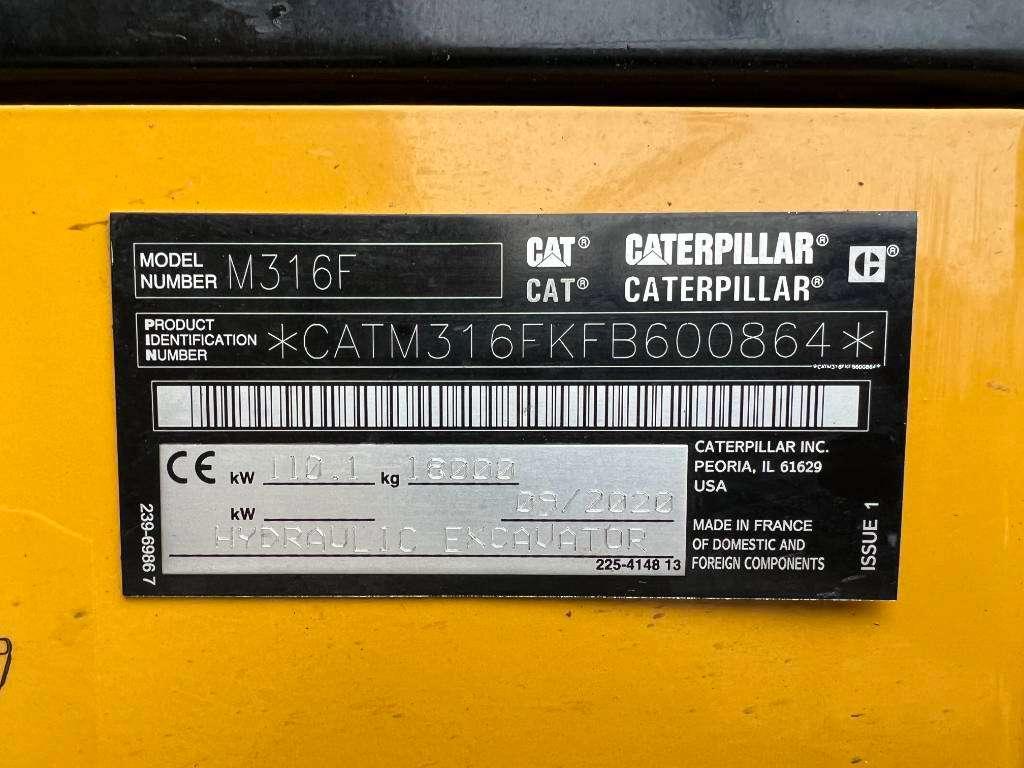 Caterpillar M316F - Excellent Condition / Well Maintained Foto 19
