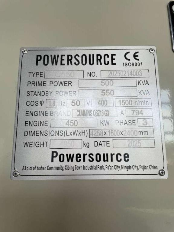 Cummins QSZ13-G13 - 550 kVA Generator - DPX-19846 Foto 6