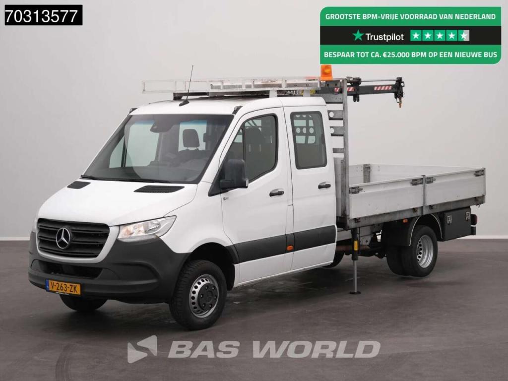 Mercedes-Benz Sprinter 514 CDI Automaat Kraanwagen 995kg HIAB T-CLX 018 B-2 Dubbel Cabine Trekhaak Airco Imperiaa Foto 1