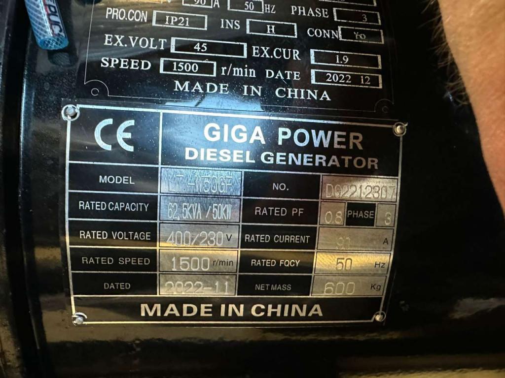 Giga Power LT-W50GF 62.5KVA open set Foto 14