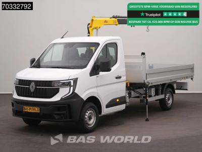 Renault Master 170PK Automaat HYVA HA27 Kraan Open Laadbak Cranetruck Crane laadkraan Kraanwagen Pritsche P vendida por BAS World B.V.