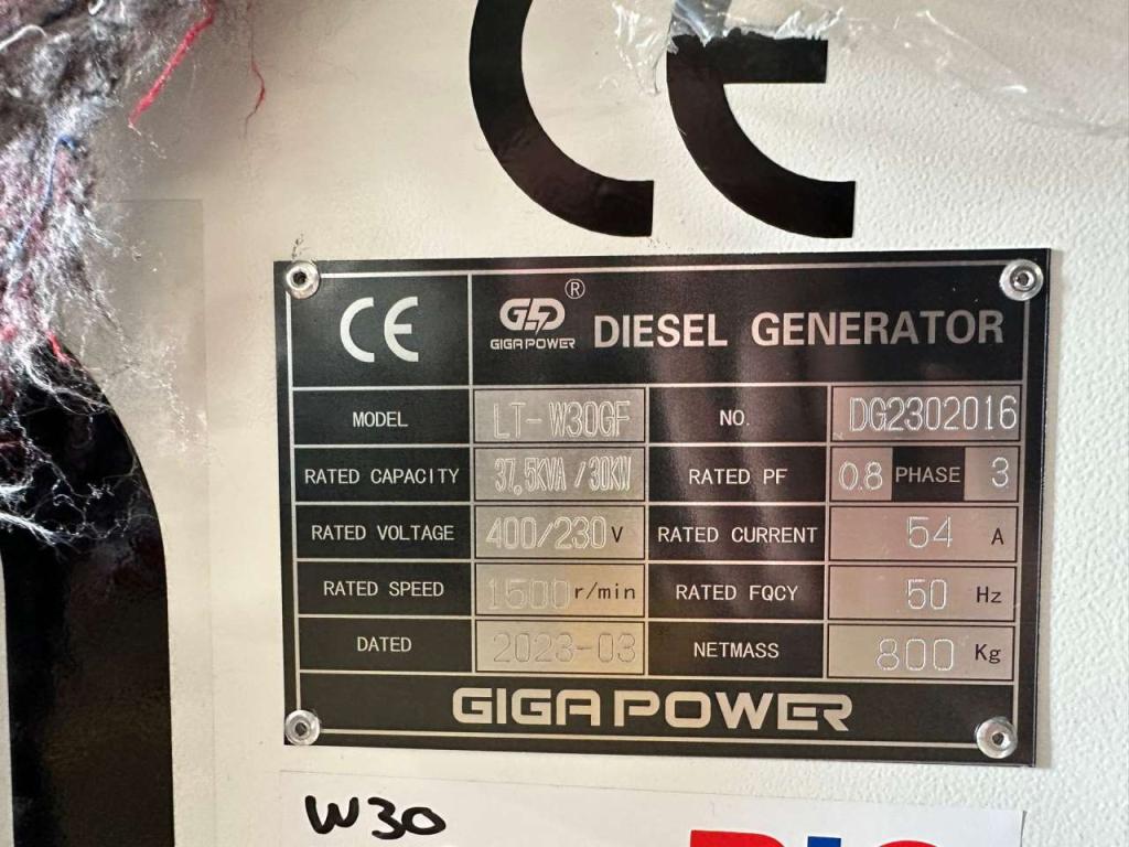 Giga Power LT-W30GF 37.5KVA closed set Foto 14