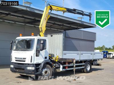 Iveco Eurocargo 160E220 4X2 HYVA V911 3S Crane Kran 750cm box Manual Euro 5 vendida por BAS World B.V.