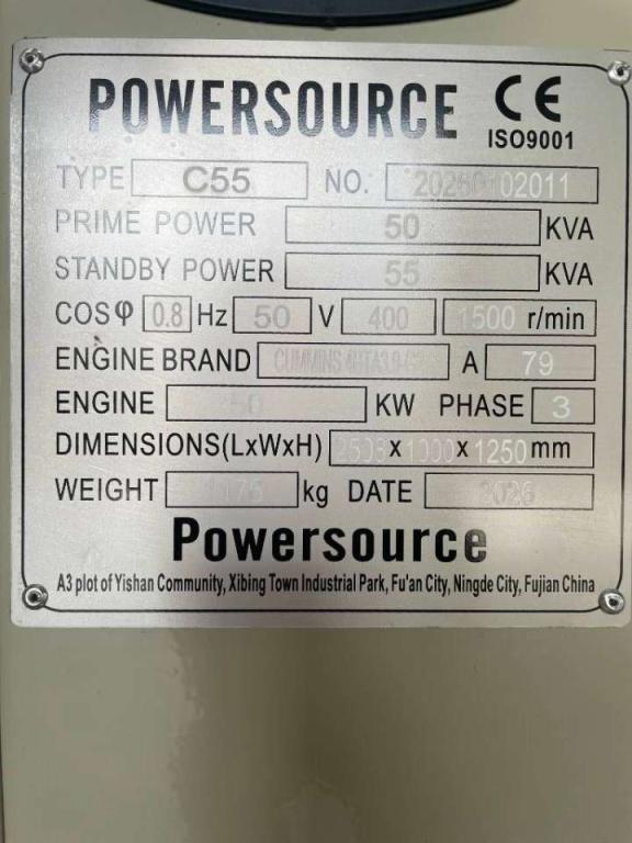 Cummins 4BTA3.9-G2 - 55 kVA Generator - DPX-19832 Foto 6