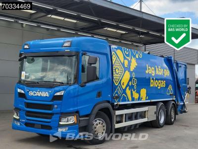 Scania P340 P 6X2 CNG ENGINE! 20m3 NTM garbage truck steering axle Retarder Euro 6 vendida por BAS World B.V.