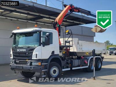 Scania P360 6X4 Palfinger  PK16001K Crane + 10m3 2-way tipper Big-Axle Euro 6 vendida por BAS World B.V.