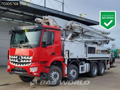 Mercedes Arocs 3240 8X4 38mtr Putzmeister BSF 38-5 16 H pump Steel suspension Big-Axle Euro 6 vendida por BAS World B.V.