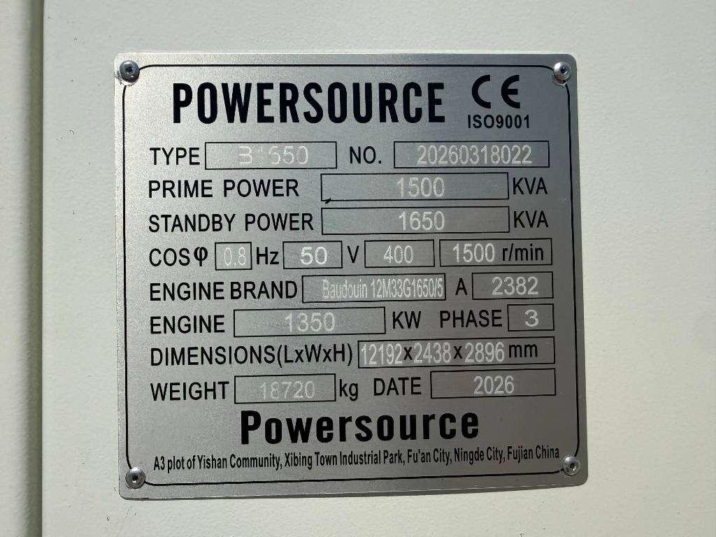 Baudouin 12M33G1650/5 - 1650 kVA generator - DPX-19884 Foto 6
