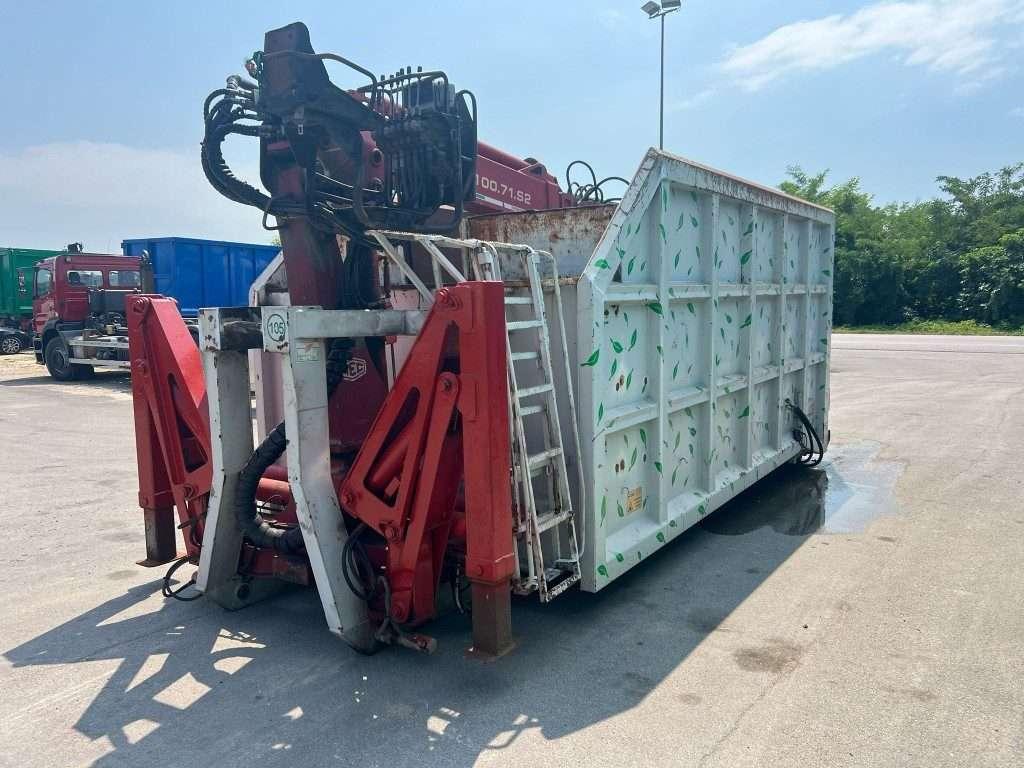 CONTAINER SCARRABILE USATO A CIELO APERTO CON GRU Foto 6