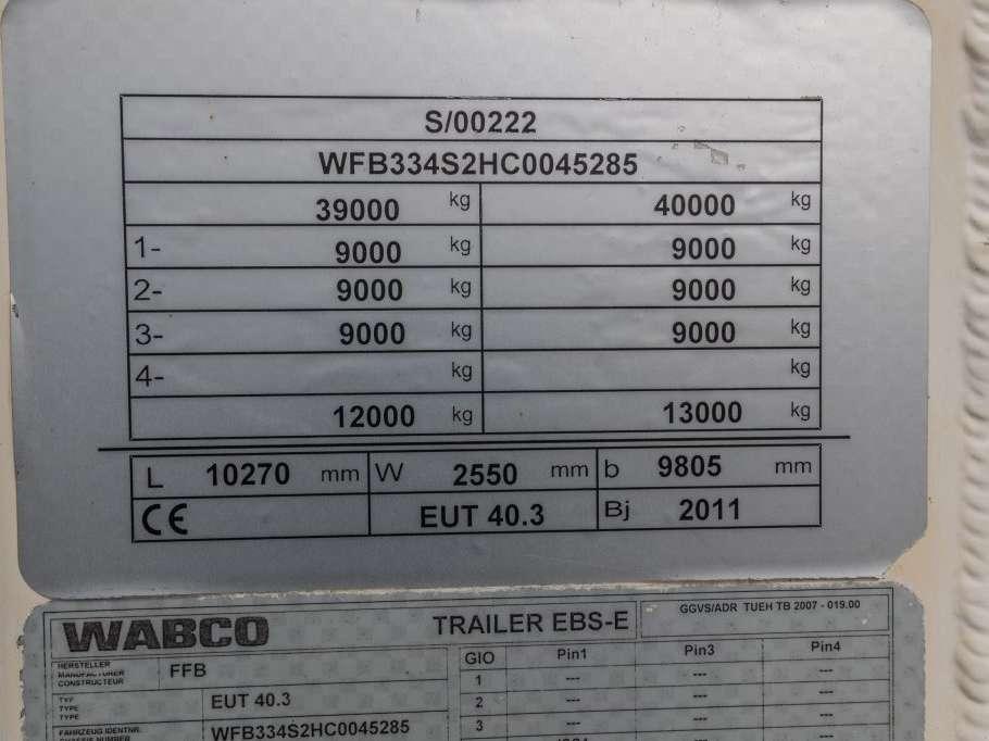 Feldbinder EUT 40.3- 40.000 L CEMENT/CIMENT/ZEMENT Foto 16