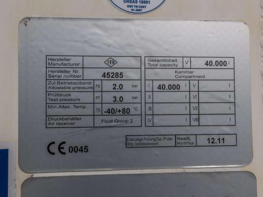 Feldbinder EUT 40.3- 40.000 L CEMENT/CIMENT/ZEMENT Foto 17