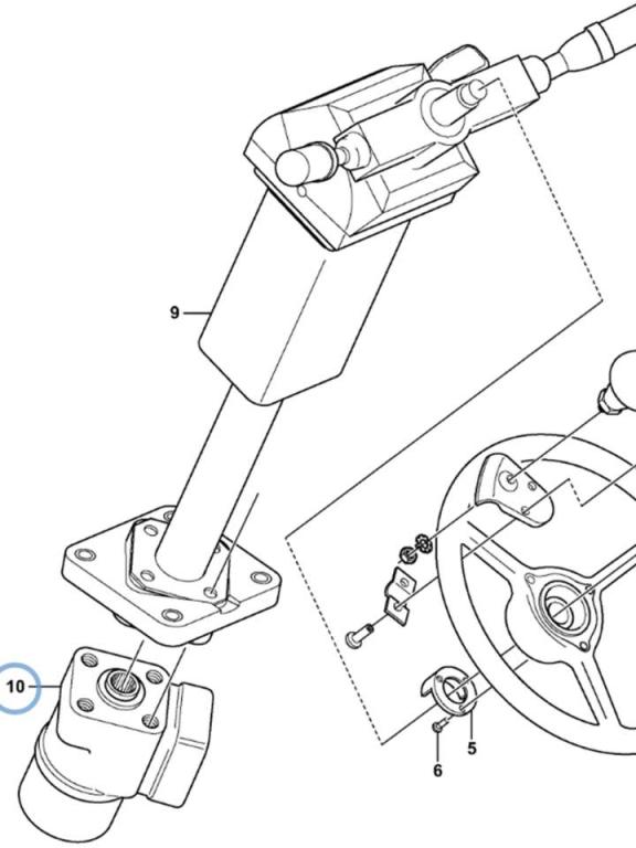 Volvo control valve for Volvo L180E, L180F, L150E and L150F. Foto 2