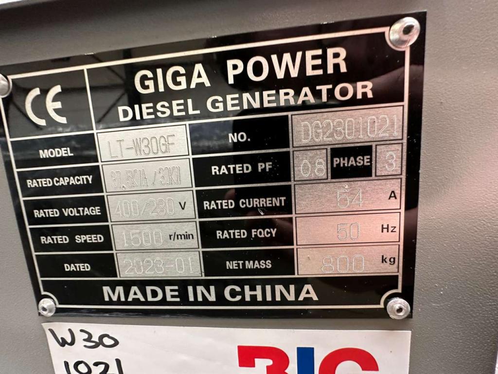 Giga Power LT-W30GF 37.5KVA closed set Foto 10