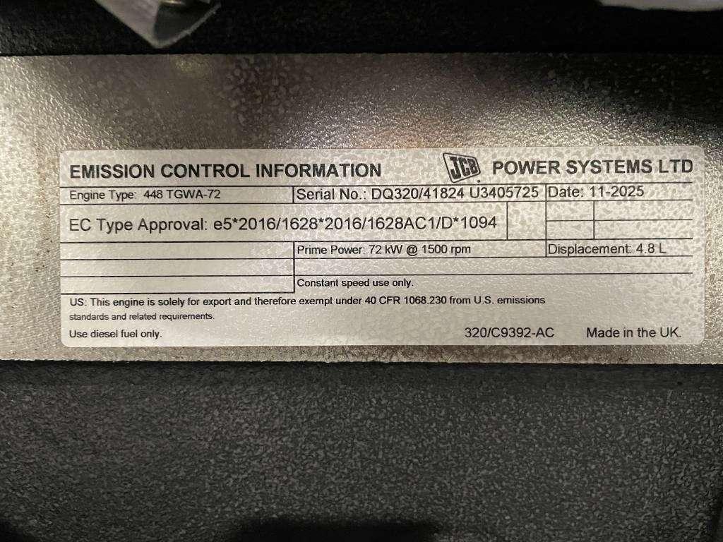JCB 448TGWA-72 - 80kVA marine genset St-5 - DPX-22002 Foto 15