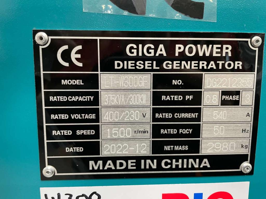Giga Power LT-W300GF 375KVA closed box Foto 12