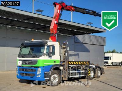 Volvo FM 370 6X2 HMF 2200-K3 Kran Crane VDL S21-6200 Hooklift Lift+steering axle  Euro 5 vendida por BAS World B.V.