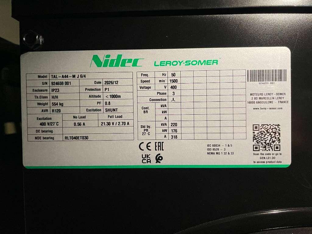 Cummins 6CTAA8.3-G2 - 220 kVA Generator - DPX-19840 Foto 14