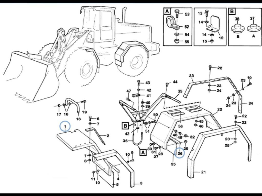 Volvo Front and rear mudguards for Volvo L120C and L120D. Foto 5