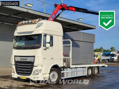 Daf XF 530 XF 6X2 NL-Truck APK HMF 1120 K- RC Kran Crane Full Air Lift-Axle Automatic Euro 6 vendida por BAS World B.V.