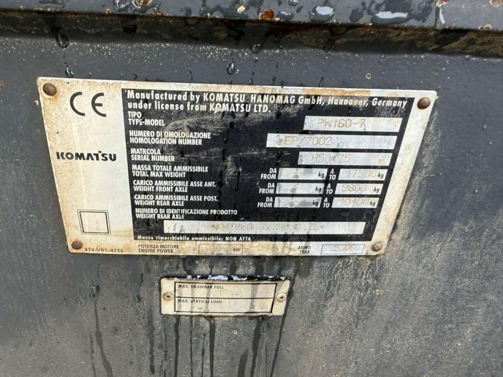 Komatsu PW160 Foto 2