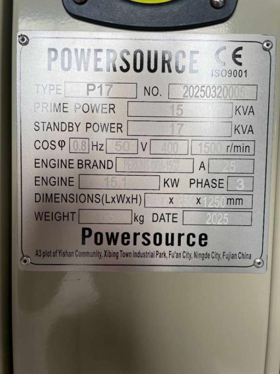 Perkins 403A-15G2 - 17 kVA Generator - DPX-19800.1 Foto 6