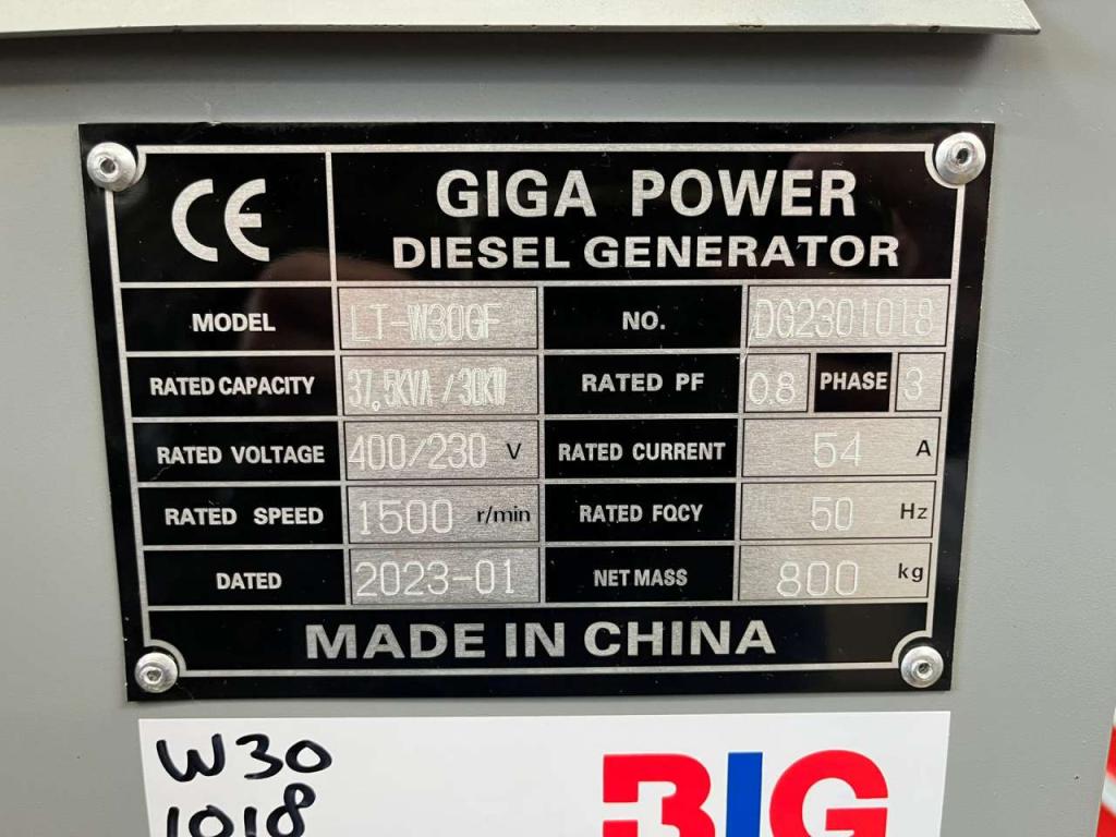 Giga Power LT-W30GF 37.5KVA silent set Foto 12