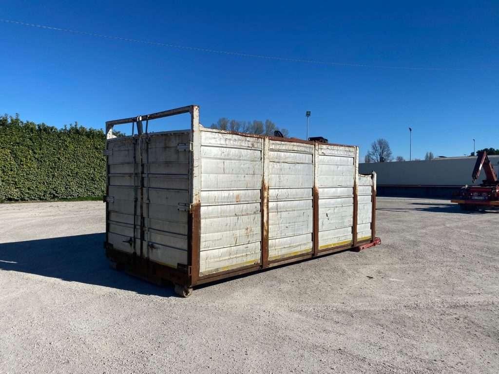 CONTAINER SCARRABILE USATO IN ALLUMINIO  A CIELO A Foto 2