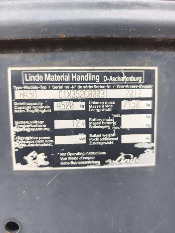 Linde H45D Foto 6