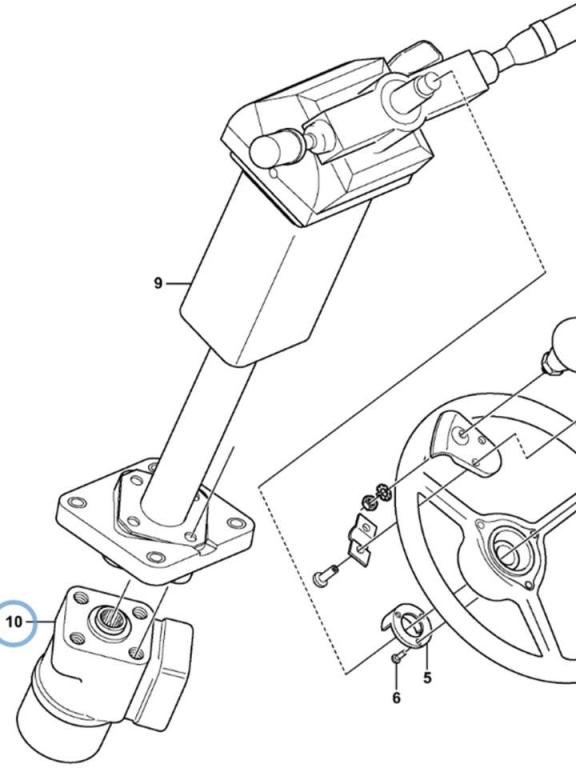Volvo control valve for Volvo L180E, L180F, L150E and L150F. Foto 2