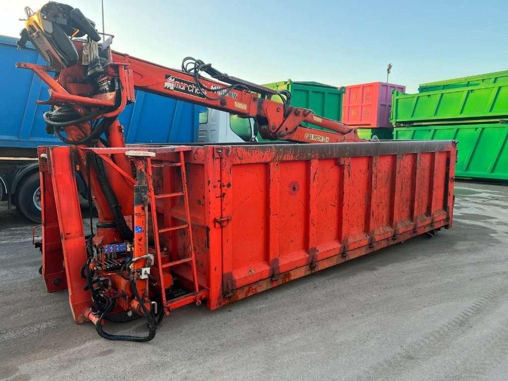 CONTAINER SCARRABILE USATO A CIELO APERTO CON GRU Foto 1