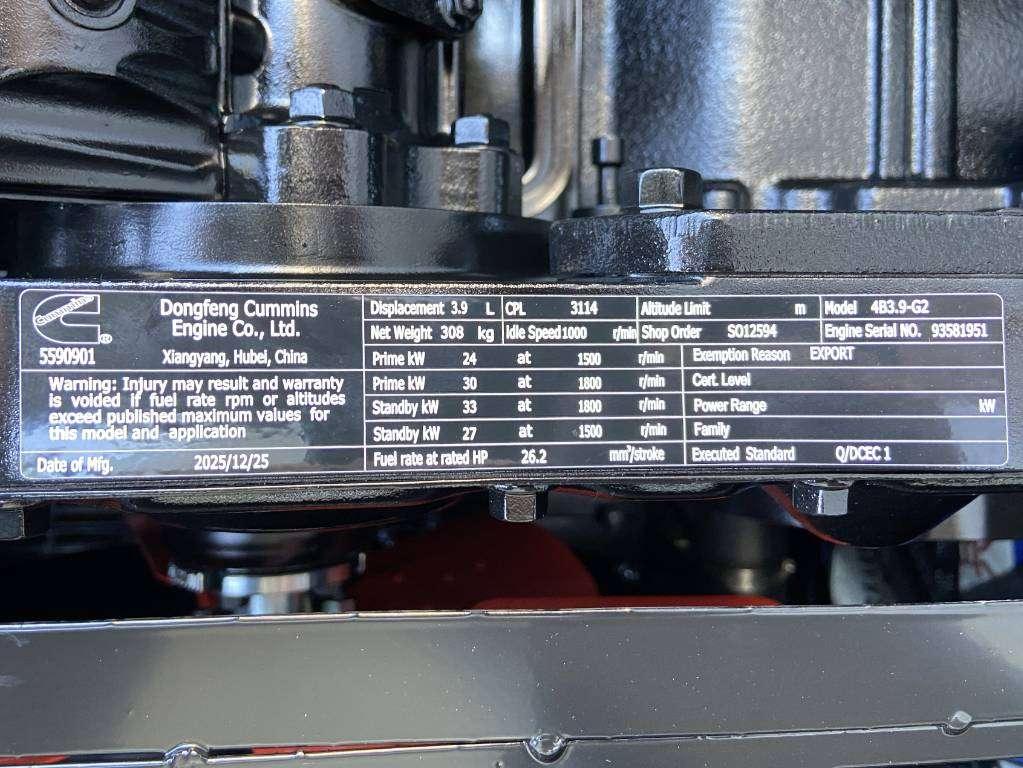 Cummins 4B3.9-G2 - 28 kVA Generator - DPX-19830 Foto 11